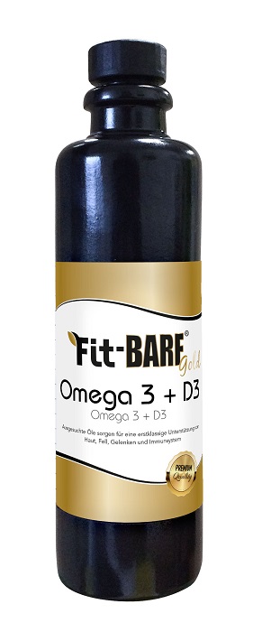 FIT-BARF Gold Omega-3+D3 Öl Erg.Futt.f.Hund/Katze